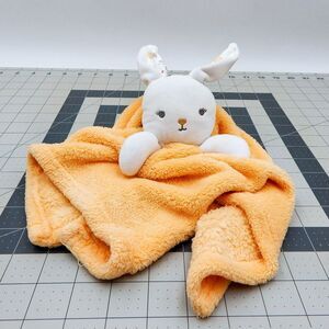 Kyle & Deena Bunny Rabbit Lovey Security Blanket White Yellow Floral Ears 14 In